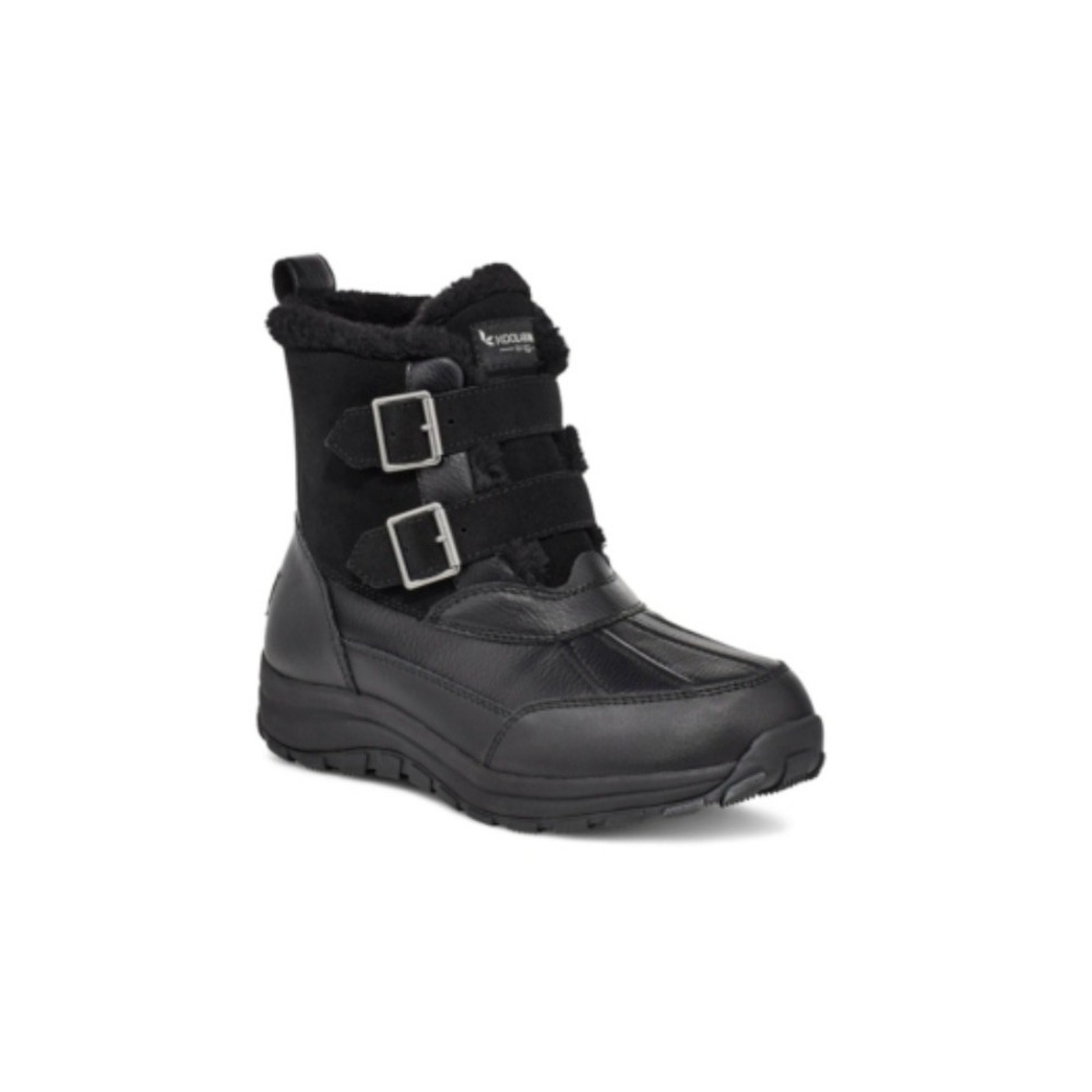 Koolaburra by UGG Imree Moto Black Waterproof Winter Boots Womens 5